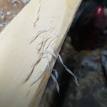 Das der Span stehen bleibt,  hab ich extra gemacht. Wenn man die Feile normal abhebt bleibt er eigentlich nicht stehen