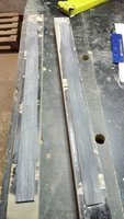 rechte Horn fertig, linkes horn muss noch geschliffen werden.