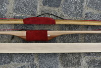 Langbogen mit Bamubs Backing, Flatbow und Bretterstave