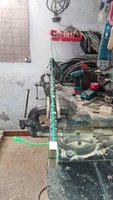 mit Epoxidharz eingestrichen und gewickelt