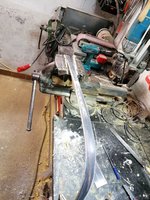 hier ist das neue Horn bereits eingeklebt