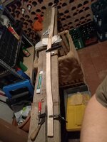 Nochmal festgespannt zum weiteren Trocknen