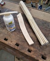 Griffstücke bereit zum Trocknen