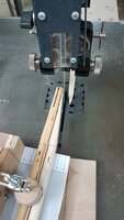erster Spleiß geschnitten