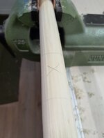 Dabei findet man leicht Stellen die noch dicker sind, dünnere Stellen werden zur Vorsicht markiert