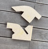 Herstellen der Biegeschablonen aus 4cm Pressspanplatten