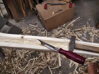 Möglichst viel Material muss weg, diesmal von innen.