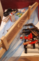 Vorbereitung zum kleben