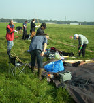 ... die Vorbereitung der Ausrüstung ...