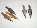 Links gefeilt , Rechts mit Schleiflade