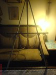 Und hier mein selber gebauter Dreibein-zielstand