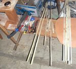 Rechts die verwendbare Ausbeute,<br />sogar für 2 Kolbenspitzen hats gereicht.<br />lks... naja, reden wir nicht drüber...