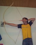 Auszug bei ca. 29&quot;. Ich denke, dass der obere Wurfarm zu stark Griffnah biegt. Vielleicht finde ich Zeit zur Nachbesserung, obwohl ich davor immer zurück schrecke...
