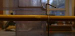 der Rosenpfeil hat 9 mm Durchbiegung aof 66 cm Länge bei 1 kg Zuggewicht - macht lt. meiner Tabelle einen Spine von 80 lbs.