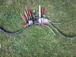 ..anderer Bogen, Form mit Fahrradschlauch umwickelt und fertig für den Temperofen