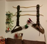 Unsere Wand, noch nicht ganz vollständig.