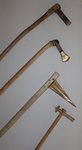 von oben n. unten Ötzibeil Kupfer, Randleistenbeil , Stabdolch, Nackenknaufaxt(noch der Fehlguss)