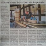 Dieser Beitrag war heute in der Lokalpresse