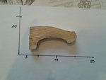 Anderes Projekt, Handgriff für Germanenklinge mit Eichenfurnier.