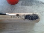 Erster Versuch mit Pinsel